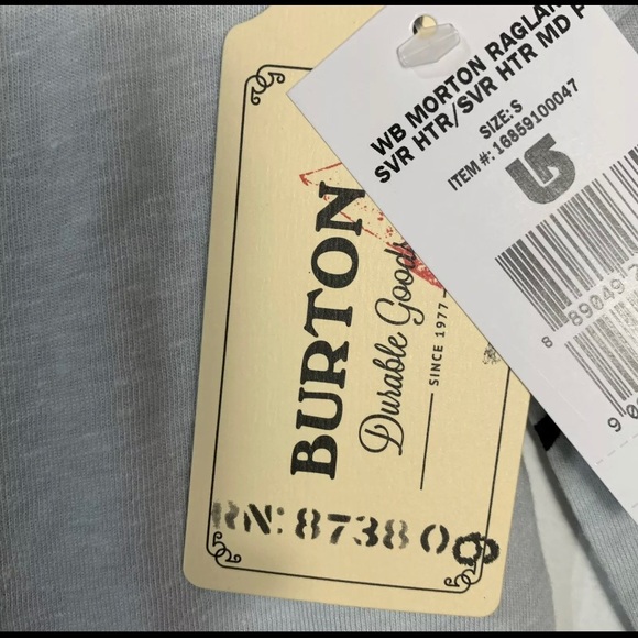 Burton Women's Morton 3/4 Raglan Sleeve Tee NWT - Picture 4 of 11